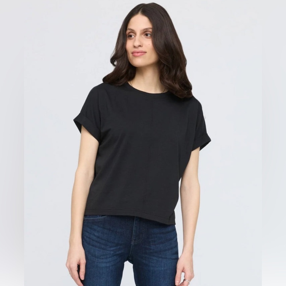 Duer Women's PurePima Dolman Tee - Black